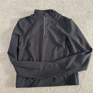 Kids Black Half-Zip Jacket